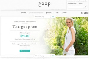 Gloop, le site de Gwyneth Paltrow