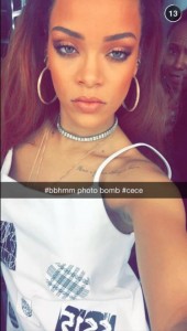 Rihanna sur Snapchat