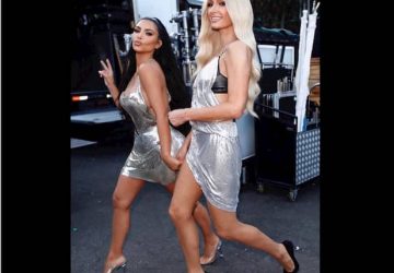 ruban adhésif décolleté astuce Kim Kardashian